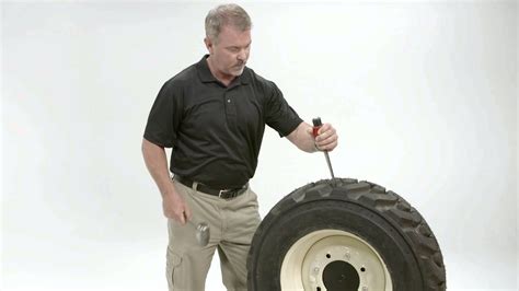 skid steer self inflating tire|how to seal skidsteer tires.